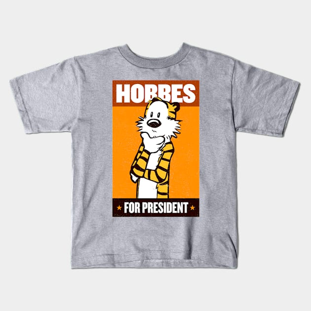 Hobbes Better Than Trump Kids T-Shirt by arthurAJackson